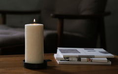 やわらかな灯に心ほぐれるひととき<br>パームワックスのキャンドル