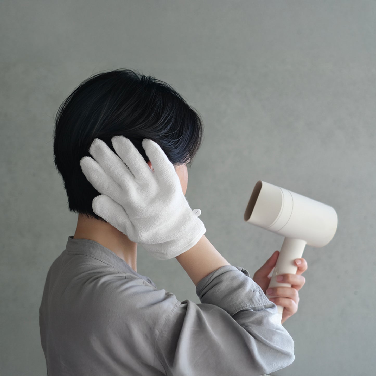 オーガニックコットン ヘアドライグローブ