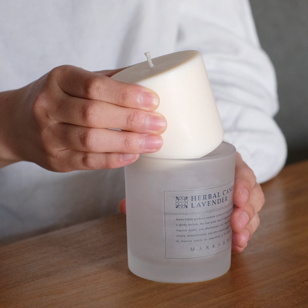 ハンドメイド リビングキャンドル グラス