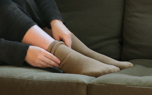 数量限定発売<br>コットンウール パイルソックス