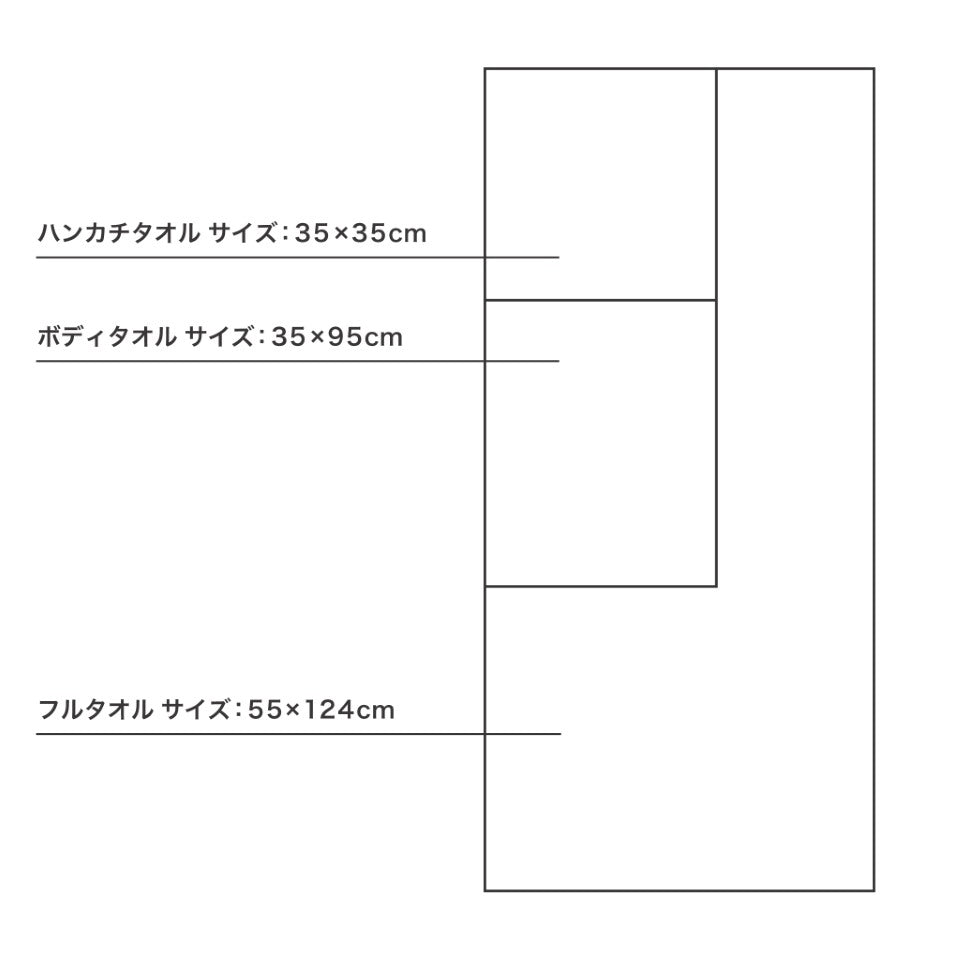 オーガニックコットン ガーゼボディタオル